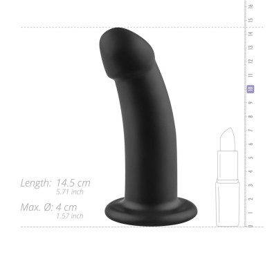 No-Parts - Charlie Dildo 14.5 cm - Black